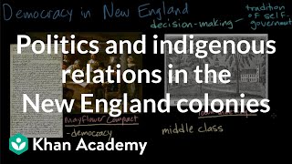 Politics and indigenous relations in the New England colonies  AP US History  Khan Academy [upl. by Hewie]