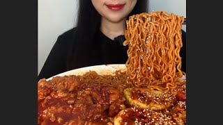 Noodles ASMR Eating NO TALKING  Ksuffka ASMR [upl. by Zetniuq]