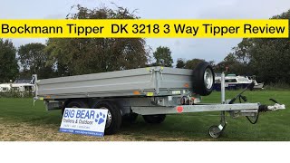 Bockmann Tipper DK AL 3218 3 way Tipper Trailer 324m x 18m MGW 3500kg [upl. by Wampler]