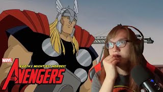 The Avengers Earths Mightiest Heroes episode 2 Thor the Mighty Reaction [upl. by Anirec312]