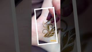 NEW mehndi LEAVES design for FEET  NEW mehndi design  PAIRO ke liye  Henna Heena Mehndi [upl. by Assyla590]