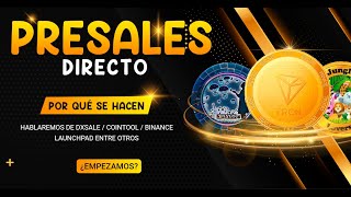 PRESALES en Criptomonedas 🚨 PASO A PASO en ESPAÑOL 🚨  como crear PREVENTA en DXSALE y COINTOOL [upl. by Youngran]