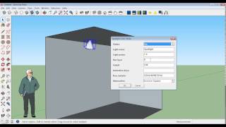 Kerkythea  02 Creare e gestire le luci per lesportazione da SKetchUp [upl. by Noyrb752]