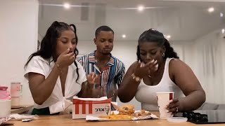 3 way Rock Paper Scissors Challenge using Jamaican KFC 🤣 🍗 🍟 🍔 [upl. by Audre]