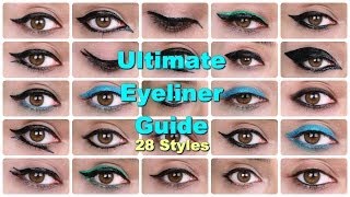 28 Eyeliner Tutorials  Ultimate Eyeliner Guide [upl. by Warrenne]