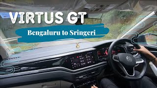 VW Virtus GT drive  Near Sringeri  Ghat Sections [upl. by Noreh]