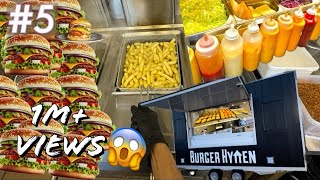 POV Burger making in food truck 🍔🍔 JUICY BURGER  Cheese burger making  Burger food truck [upl. by Elroy215]