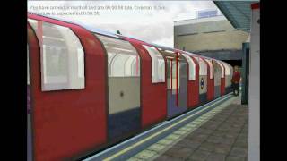 OpenBVE 1992TS  Northolt Central Line London Underground [upl. by Ennaer]