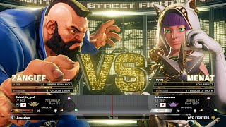 SFV Champion Edition 🔥 ASASE Zangief Vs takowasawasa Menat 🔥 Online Matchs 04112023 [upl. by Omik275]