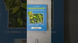 Dpharmacy 1st year Pharmacognosy most important book for study [upl. by Eliam]