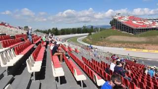 View from Grandstand A at 2016 Spanish F1 Grand Prix [upl. by Meadow]