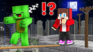 Mikey Became a SLEEPWALKER in Minecraft Surviving Challenge  Maizen JJ and Mikey [upl. by Bodwell]