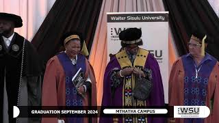 24 SEPTEMBER 2024 GRADUATION MTHATHA CAMPUS [upl. by Ahsienaj15]