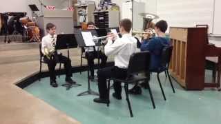 Prelude and Badinage Winfield Middle School Brass Quintet [upl. by Acinad]