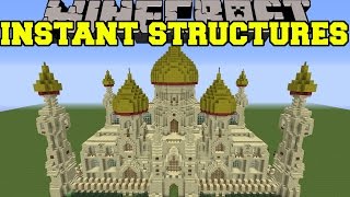 Minecraft INSTANT STRUCTURES EPIC PALACE BETTER HOUSES UNIQUE STRUCTURES amp MORE Mod Showcase [upl. by Martinsen]