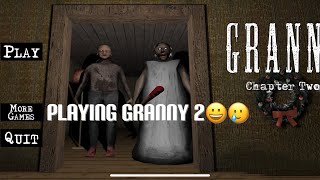 Playing Granny 2😀🥲 [upl. by Ettegroeg]