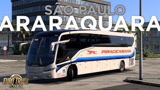 São Paulo x Araraquara via São Carlos  Mapa RBR  Euro Truck Simulator Mods [upl. by Talbott]