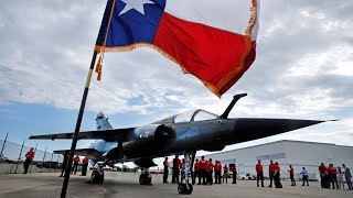 Dassault Aviation built Mirage F1 jet fighters on display at Alliance Airport [upl. by Analahs]