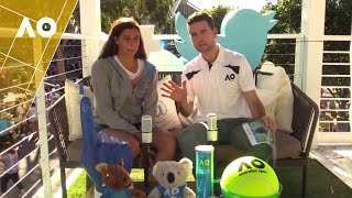 Jaimee Fourlis in the Twitter Blue Room  Australian Open 2017 [upl. by Judye]