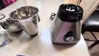 Preethi Steele Mixer Grinder Unboxing and Demo [upl. by Ingeborg]