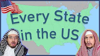 Every State in the US  Arab Muslim Brothers Reaction [upl. by Jarred]