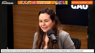 Apresentadora Andressa Xavier estreia na RBS TV com comentários diários  Atualidade [upl. by Eiramanig414]