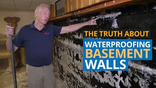 Waterproofing Basement Walls  Finished amp UnFinished Basement [upl. by Consuelo]