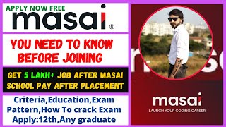 Masai School Complete Information  You Need to Know Before Joining Masai School [upl. by Harwill]