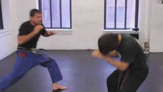 How to Escape a Rear Choke with a Push  Krav Maga [upl. by Mureil]