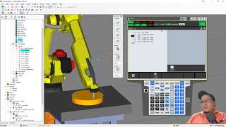 Tutorial de Fanuc Roboguide 3 Movimiento circular subrutinas simples y ciclar programa [upl. by Amalie]