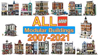 ALL Lego Modular Buildings 20072021 [upl. by Mikah]