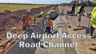 Deep Airport Access Road Channel [upl. by Annaiv995]