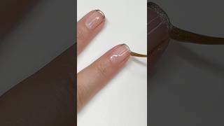 Easy French tips for the holidays ❄️🎁 nailart tutorial frenchtips [upl. by Ahsitil]