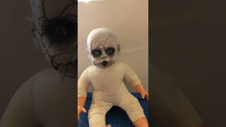 Turning a Dollarama Halloween decoration into a creepy doll diy spookyhome halloweenhomedecor [upl. by Korella465]