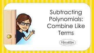 Subtracting Polynomials  Combine Like Terms  Distribute the Minus [upl. by Enidlareg]