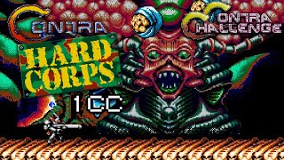 Contra Hard Corps Sega Genesis 1CC Playthrough Browny Contra Challenge [upl. by Simmie]