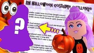 Halloween Costume Challenge from TWITTER Roblox Royale High [upl. by Talley]