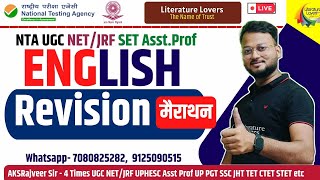 UGC NET English 2024 Unit110 Complete Revision  Literature Lovers  AKSRajveer [upl. by Robenia379]