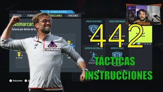 🔝Formación TOTAL 442 FIFA 22 Tácticas  Instrucciones GANA MUCHO MÁS [upl. by Jobey966]