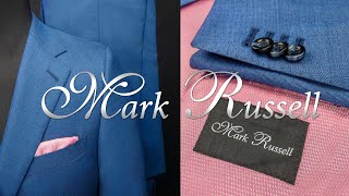 Royal blue sharkskin custom suit [upl. by Leavy799]