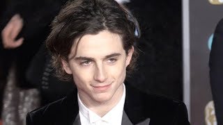 Timothee Chalamet on the red carpet of the 2018 BAFTA award ceremony in London [upl. by Euqinemod835]