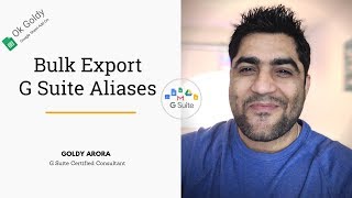 Export G Suite User Aliases in bulk with Ok Goldy [upl. by Coffin]