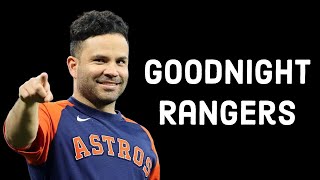 Jose Altuve Just Sent The Rangers Home Essentially [upl. by Clovis]