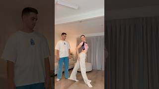 HAD TO SHOW MY BOYFRIEND THE NO POLE DANCE 😅🤭  dance trend viral couple funny shorts [upl. by Cyrano344]