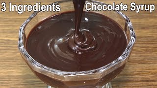 The Best Chocolate Syrup Recipe with 3 Ingredients  How to make Chocolate Syrup at Home [upl. by Carlyn377]