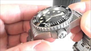 Helson Shark Diver 45 Titanium Brushed [upl. by Betteann]