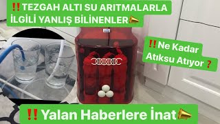 Tezgahaltı Su Arıtma Cihazı 1 Bardak Su İçin Ne Kadar Atıksu Atar [upl. by Fin]