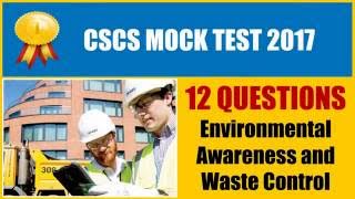 CSCS 2016  Environmental Awareness and Waste Control [upl. by Bilak]