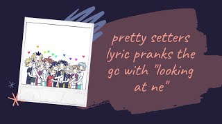 Haikyuu Texts Pretty Setters pranks the group chat with Looking At Me [upl. by Mckenzie]