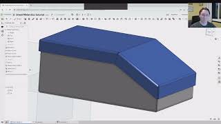 Onshape Sheet metal tutorial easy two part box with multi part studio [upl. by Lucic]